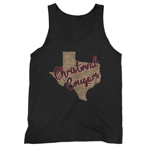 Our cotton christoval cougars leopard texas men tank top is perfect for those intense workouts in the gym, at practice or pickup games.