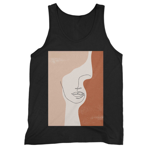 Our cotton abstract face line men tank top is perfect for those intense workouts in the gym, at practice or pickup games.