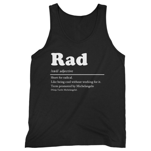 Our cotton definition of rad men tank top is perfect for those intense workouts in the gym, at practice or pickup games.