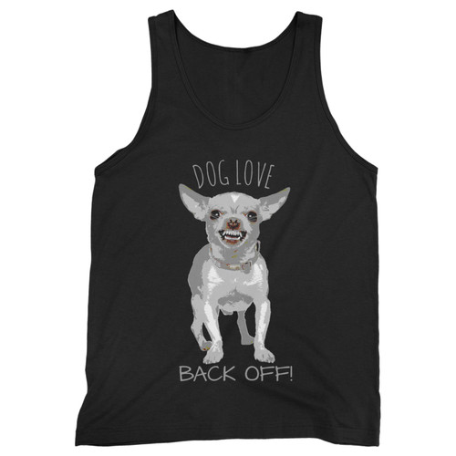 Our cotton dog love back off 1 men tank top is perfect for those intense workouts in the gym, at practice or pickup games.