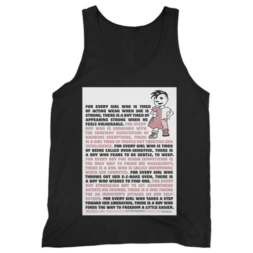Our cotton every girl every boy gender subversion men tank top is perfect for those intense workouts in the gym, at practice or pickup games.