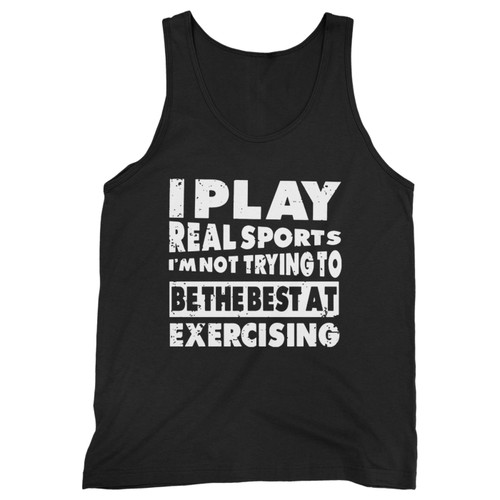 Our cotton i play real sports men tank top is perfect for those intense workouts in the gym, at practice or pickup games.