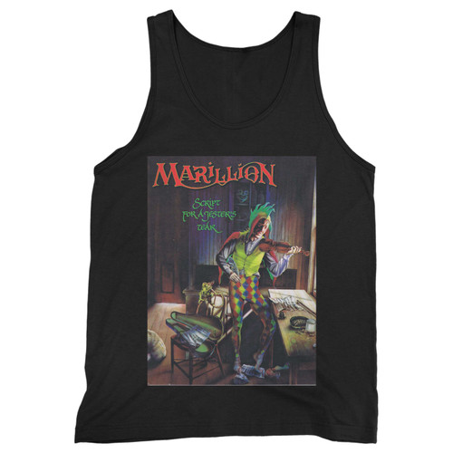 Our cotton marillion script for a jesters tear men tank top is perfect for those intense workouts in the gym, at practice or pickup games.