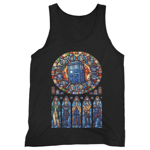 Our cotton doctor who stained glass men tank top is perfect for those intense workouts in the gym, at practice or pickup games.