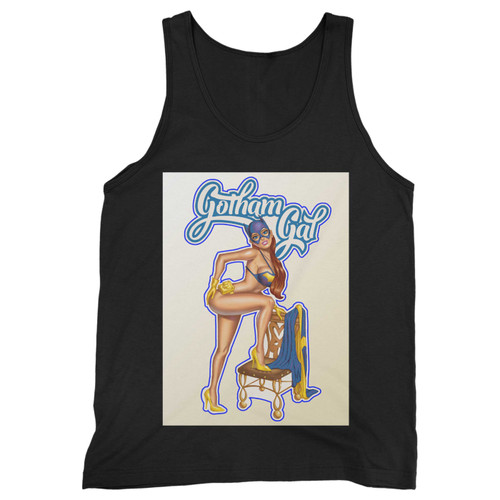 Our cotton gotham gal super hero girl men tank top is perfect for those intense workouts in the gym, at practice or pickup games.