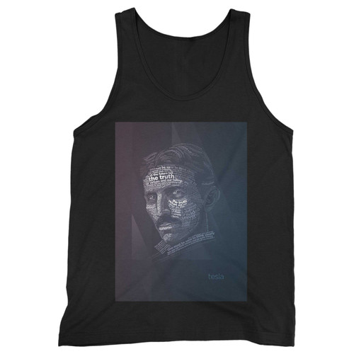 Our cotton nikola tesla typography men tank top is perfect for those intense workouts in the gym, at practice or pickup games.