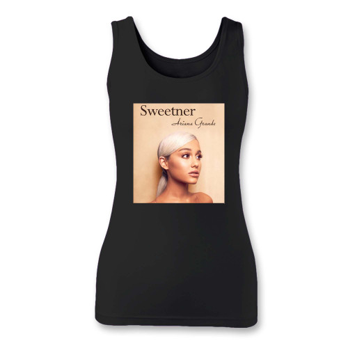 High quality print of this slim fit album cover ariana grande sweetener women tank top will turn heads. And bystanders won't be disappointed - the racerback cut looks good one any woman's shoulders.