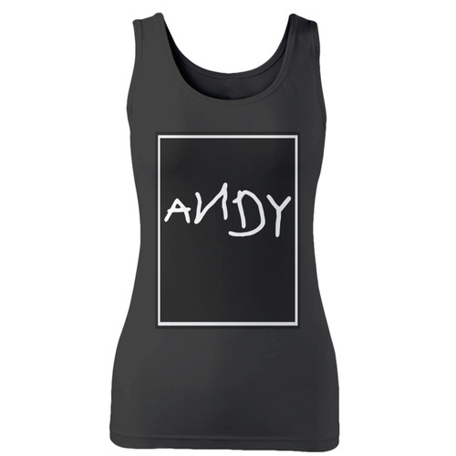 High quality print of this slim fit andy toy story inspired women tank top will turn heads. And bystanders won't be disappointed - the racerback cut looks good one any woman's shoulders.