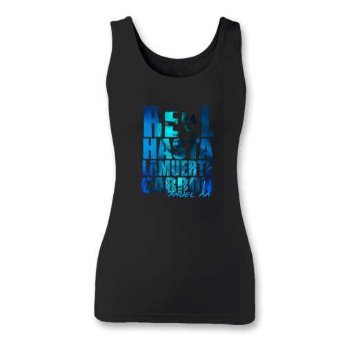 High quality print of this slim fit anuel aa real hasta la muerte cabron art women tank top will turn heads. And bystanders won't be disappointed - the racerback cut looks good one any woman's shoulders. High quality print of this slim fit anuel aa real hasta la muerte cabron art women tank top will turn heads. And bystanders won't be disappointed - the racerback cut looks good one any woman's shoulders.
