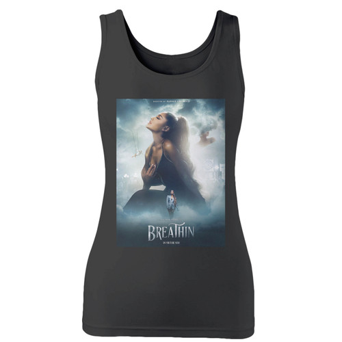 High quality print of this slim fit ariana grande breathin women tank top will turn heads. And bystanders won't be disappointed - the racerback cut looks good one any woman's shoulders.