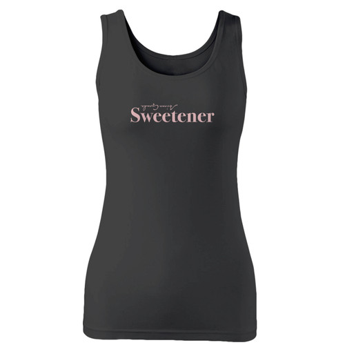 High quality print of this slim fit ariana grande sweetener tour 2019 women tank top will turn heads. And bystanders won't be disappointed - the racerback cut looks good one any woman's shoulders.