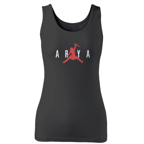 High quality print of this slim fit arya stark night king slayer game of thrones women tank top will turn heads. And bystanders won't be disappointed - the racerback cut looks good one any woman's shoulders.