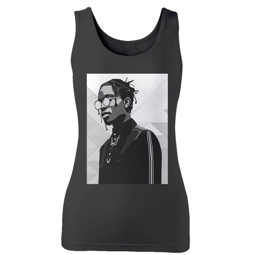 High quality print of this slim fit asap rocky fashion art women tank top will turn heads. And bystanders won't be disappointed - the racerback cut looks good one any woman's shoulders. High quality print of this slim fit asap rocky fashion art women tank top will turn heads. And bystanders won't be disappointed - the racerback cut looks good one any woman's shoulders.