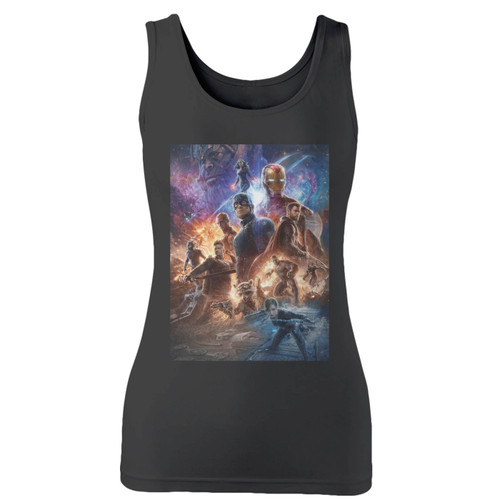 High quality print of this slim fit avengers endgame super hero women tank top will turn heads. And bystanders won't be disappointed - the racerback cut looks good one any woman's shoulders.