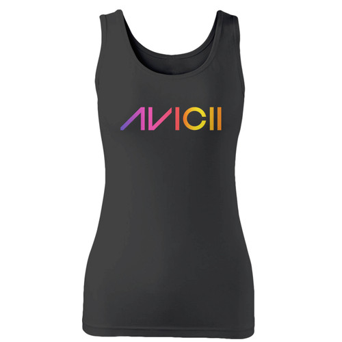 High quality print of this slim fit avicii logo women tank top will turn heads. And bystanders won't be disappointed - the racerback cut looks good one any woman's shoulders.