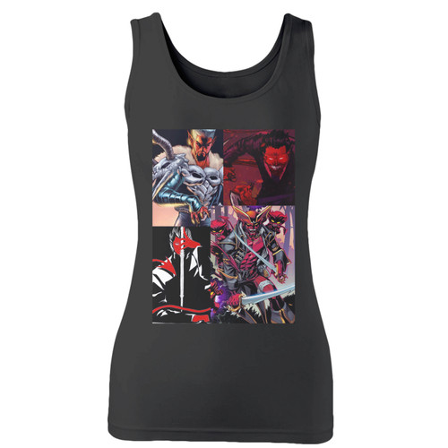High quality print of this slim fit azazel women tank top will turn heads. And bystanders won't be disappointed - the racerback cut looks good one any woman's shoulders.