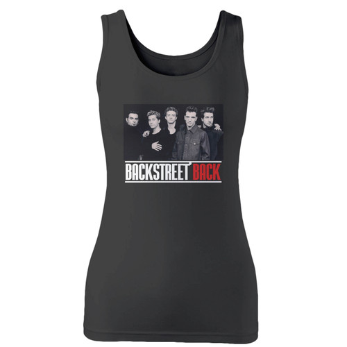 High quality print of this slim fit backstreet boys group vintage logo album women tank top will turn heads. And bystanders won't be disappointed - the racerback cut looks good one any woman's shoulders.