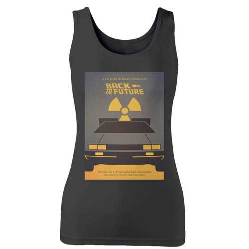 High quality print of this slim fit back to the future women tank top will turn heads. And bystanders won't be disappointed - the racerback cut looks good one any woman's shoulders.