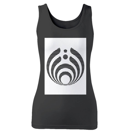 High quality print of this slim fit bassnectar black logo women tank top will turn heads. And bystanders won't be disappointed - the racerback cut looks good one any woman's shoulders.