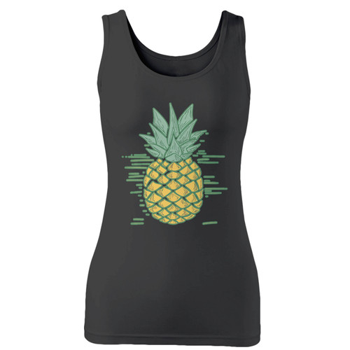 High quality print of this slim fit be a pineapple women tank top will turn heads. And bystanders won't be disappointed - the racerback cut looks good one any woman's shoulders.