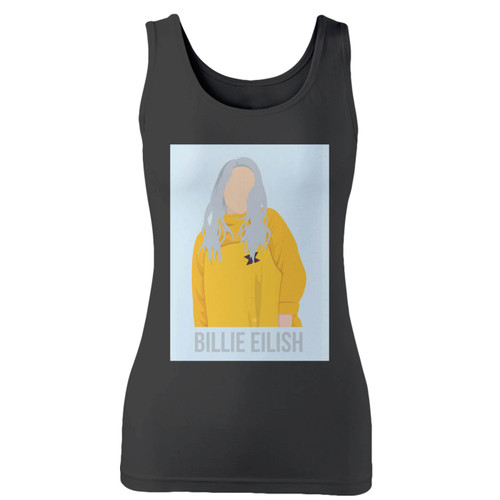 High quality print of this slim fit billie eilish bad guy women tank top will turn heads. And bystanders won't be disappointed - the racerback cut looks good one any woman's shoulders.