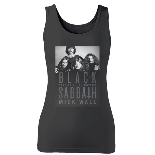 High quality print of this slim fit black sabbath mick wall women tank top will turn heads. And bystanders won't be disappointed - the racerback cut looks good one any woman's shoulders.