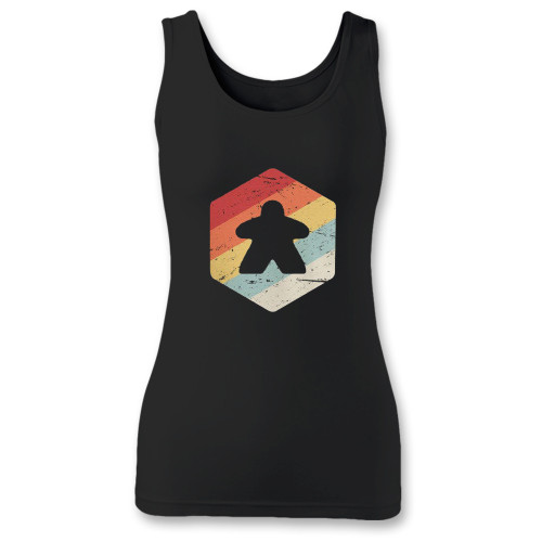 High quality print of this slim fit boardgame lover women tank top will turn heads. And bystanders won't be disappointed - the racerback cut looks good one any woman's shoulders.