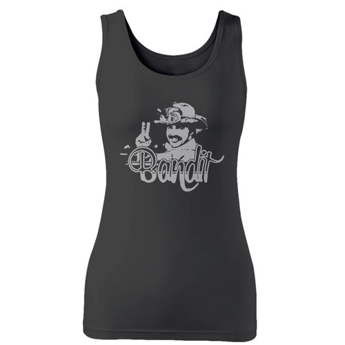 High quality print of this slim fit burt reynolds smokey and the bandit women tank top will turn heads. And bystanders won't be disappointed - the racerback cut looks good one any woman's shoulders.