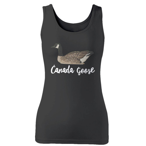 High quality print of this slim fit canada goose animal cute women tank top will turn heads. And bystanders won't be disappointed - the racerback cut looks good one any woman's shoulders.