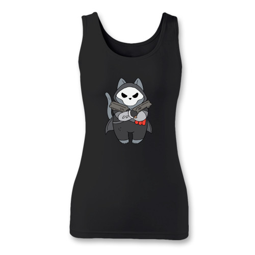 High quality print of this slim fit cat rapper overwatch women tank top will turn heads. And bystanders won't be disappointed - the racerback cut looks good one any woman's shoulders.