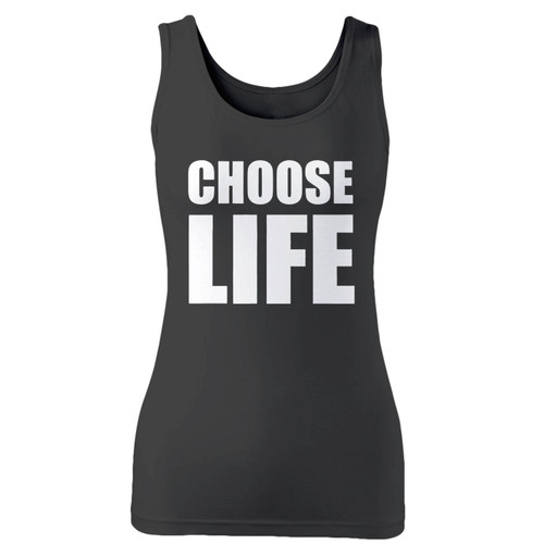 High quality print of this slim fit choose life women tank top will turn heads. And bystanders won't be disappointed - the racerback cut looks good one any woman's shoulders.