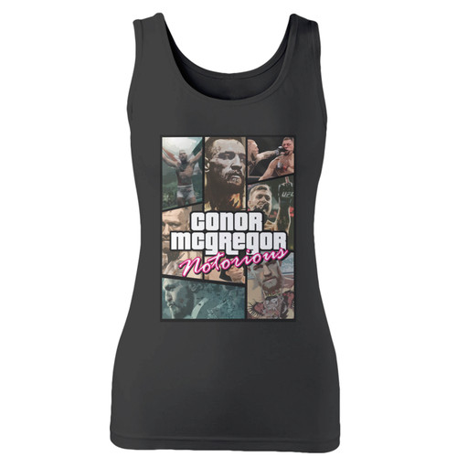 High quality print of this slim fit conor mcgregor the notorious mma ufc ireland boxing women tank top will turn heads. And bystanders won't be disappointed - the racerback cut looks good one any woman's shoulders.