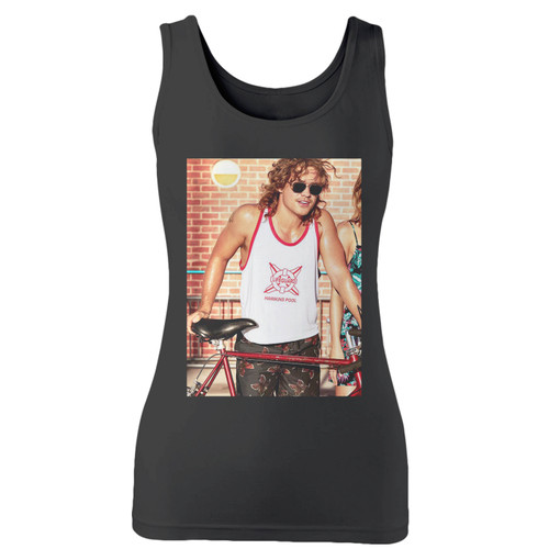 High quality print of this slim fit dacre montgomery lifeguard women tank top will turn heads. And bystanders won't be disappointed - the racerback cut looks good one any woman's shoulders.