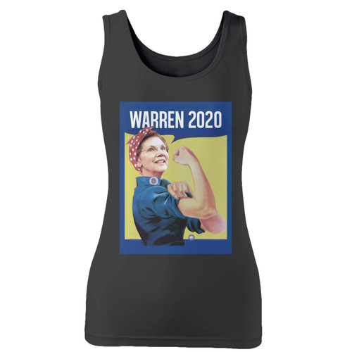 High quality print of this slim fit elizabeth warren strong women tank top will turn heads. And bystanders won't be disappointed - the racerback cut looks good one any woman's shoulders.