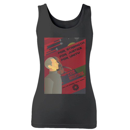 High quality print of this slim fit for strength for justic for unity women tank top will turn heads. And bystanders won't be disappointed - the racerback cut looks good one any woman's shoulders.