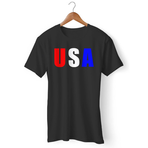 Usa Red White And Blue Men T Shirt