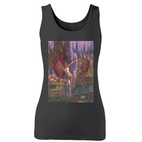 High quality print of this slim fit gaston bussiere exotic dancers women tank top will turn heads. And bystanders won't be disappointed - the racerback cut looks good one any woman's shoulders.