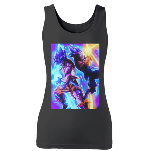 High quality print of this slim fit goku kamehame women tank top will turn heads. And bystanders won't be disappointed - the racerback cut looks good one any woman's shoulders.