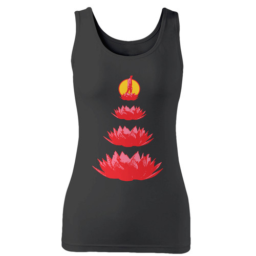 High quality print of this slim fit imagine dragons origins lotus women tank top will turn heads. And bystanders won't be disappointed - the racerback cut looks good one any woman's shoulders.