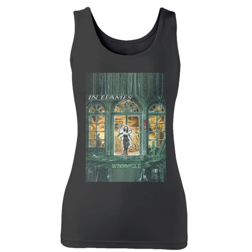 High quality print of this slim fit in flames whoracle women tank top will turn heads. And bystanders won't be disappointed - the racerback cut looks good one any woman's shoulders.