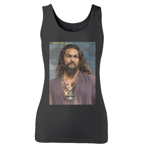 High quality print of this slim fit jason momoa game of thrones women tank top will turn heads. And bystanders won't be disappointed - the racerback cut looks good one any woman's shoulders.
