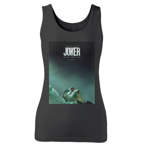 High quality print of this slim fit joker movie women tank top will turn heads. And bystanders won't be disappointed - the racerback cut looks good one any woman's shoulders.