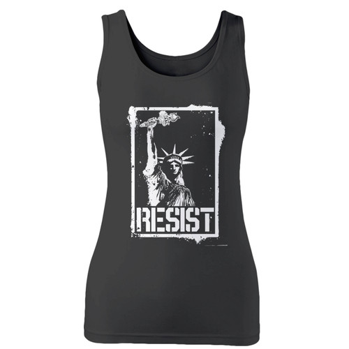 High quality print of this slim fit liberty resist women tank top will turn heads. And bystanders won't be disappointed - the racerback cut looks good one any woman's shoulders.