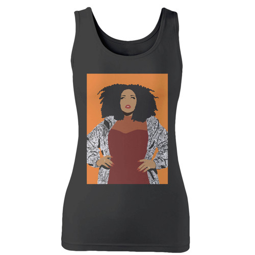 High quality print of this slim fit lizzo singer pop music 3 women tank top will turn heads. And bystanders won't be disappointed - the racerback cut looks good one any woman's shoulders.