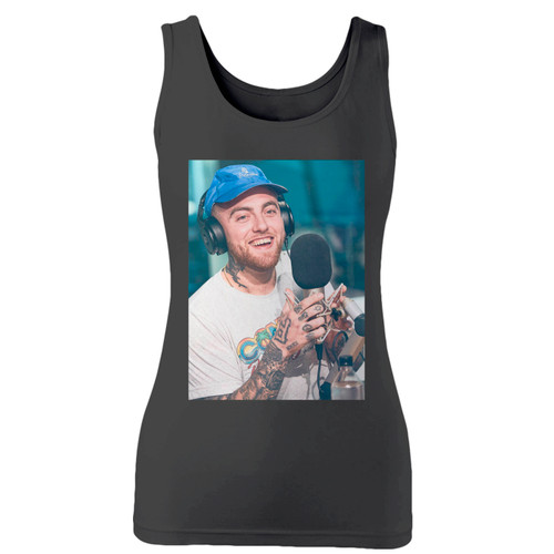 High quality print of this slim fit mac miler rapper women tank top will turn heads. And bystanders won't be disappointed - the racerback cut looks good one any woman's shoulders.