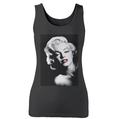 High quality print of this slim fit marilyn monroe model women tank top will turn heads. And bystanders won't be disappointed - the racerback cut looks good one any woman's shoulders.