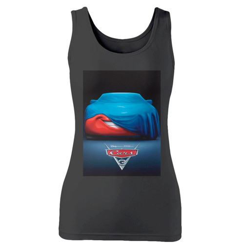 High quality print of this slim fit mcqueen cars 3 movie women tank top will turn heads. And bystanders won't be disappointed - the racerback cut looks good one any woman's shoulders.
