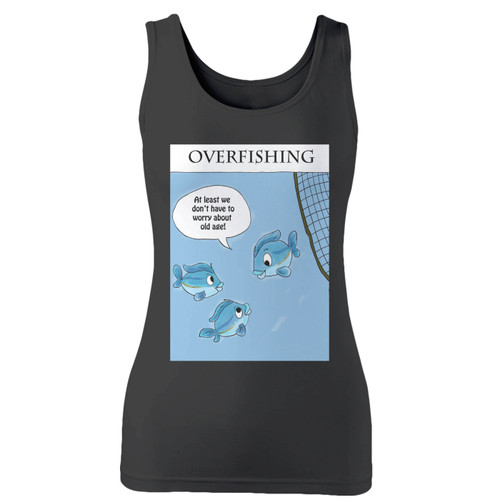 High quality print of this slim fit overfishing women tank top will turn heads. And bystanders won't be disappointed - the racerback cut looks good one any woman's shoulders.