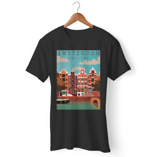 Amsterdam Classic Retro Vintage Men T Shirt