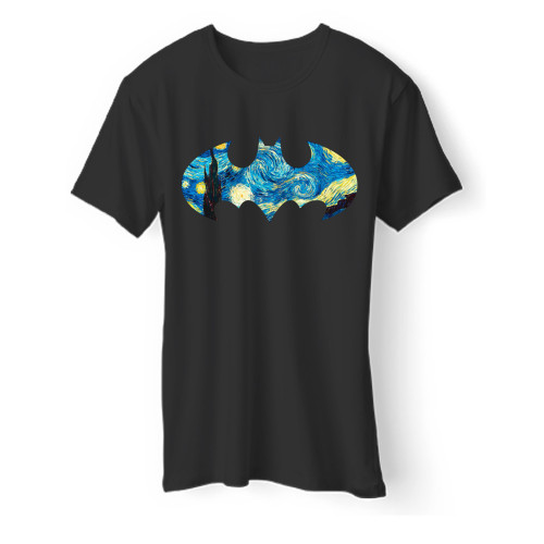 Batman Van Gogh Men T Shirt